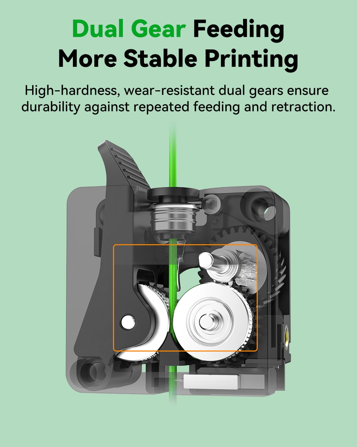 Creality Hi Extruder Kit, Built-in Filament Break Sensor and Filament Cutter, Dual Gears for Smooth Feeding