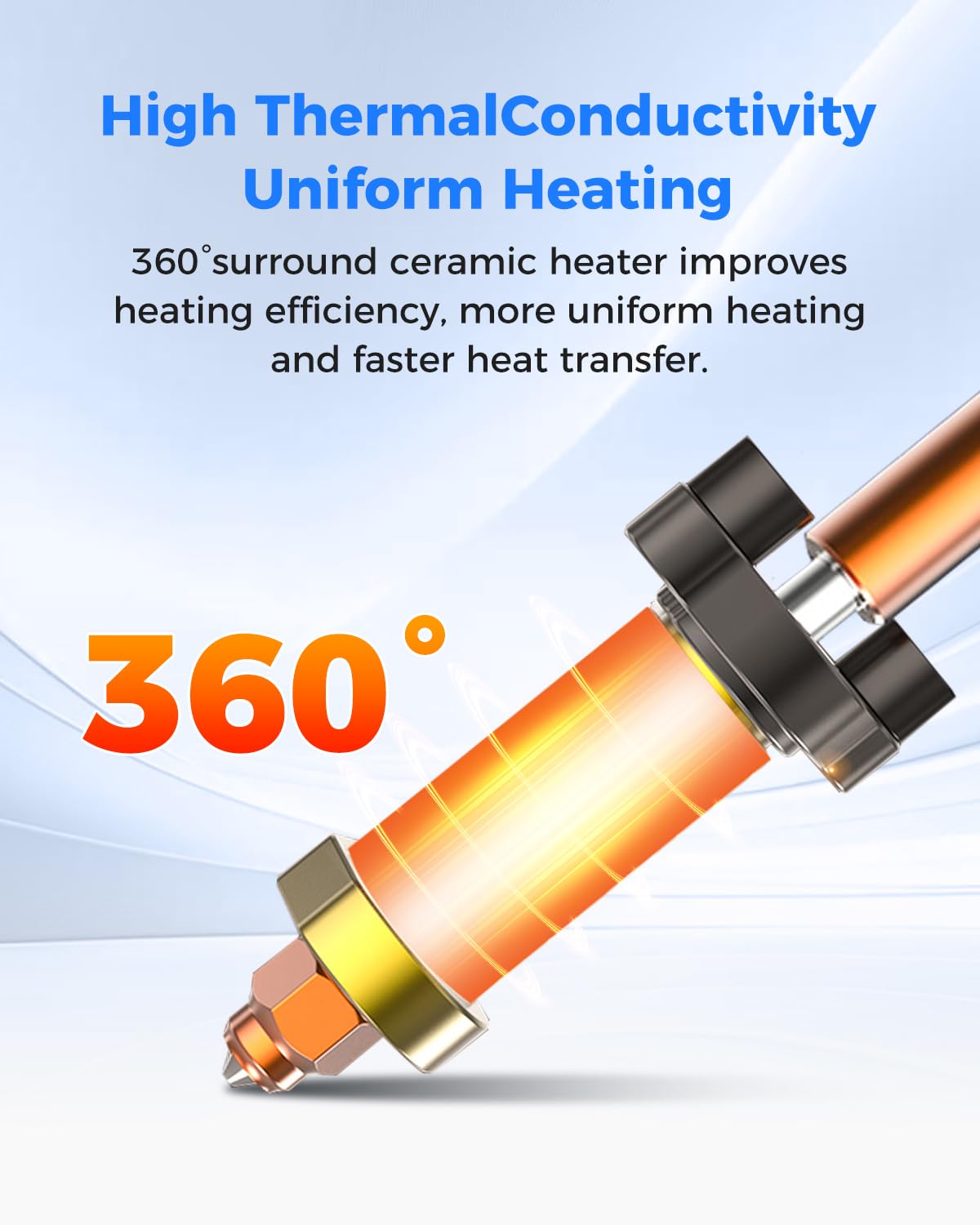 Creality K2 Plus Ceramic Heating Block Kit, All-Metal Unicorn Quick Swap Nozzle Kit, High Temperature Resistant
