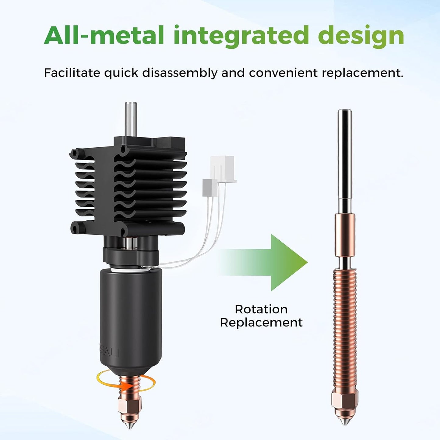 Creality Hi Hotend Kit, Upgrades Ceramic Heating Block Kit, All Metal Unicorn Quick Swap 3D Printer Nozzle