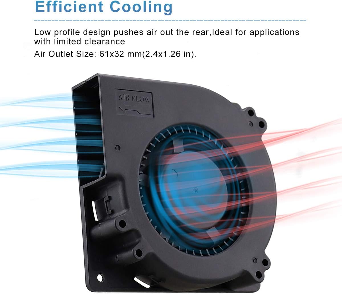 Creality side panel cooling fan, Heat Dissipation for K1, k1C and K1 Max 3D Printers