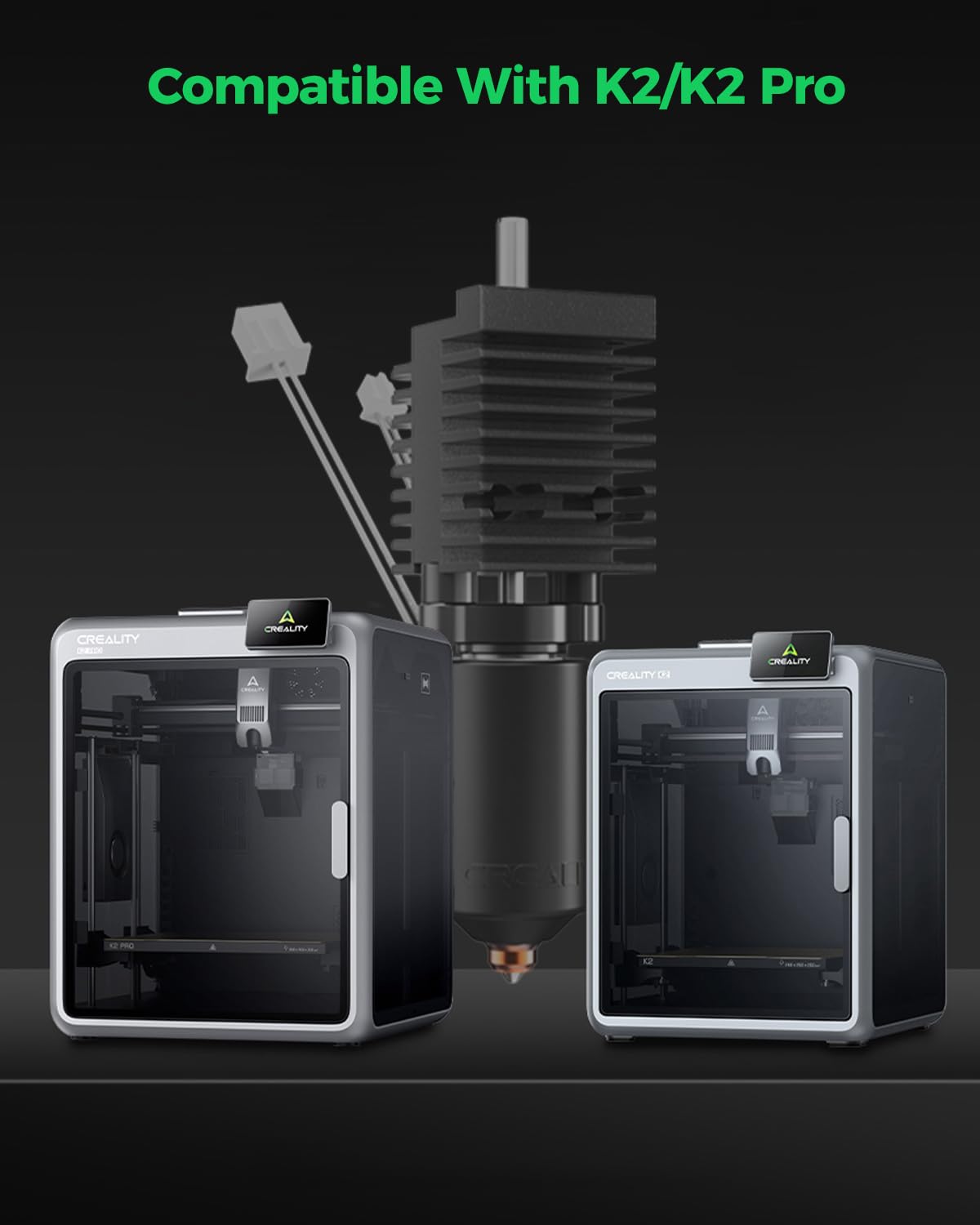 Creality K2 / K2 Pro Ceramic Heating Block Hotend Kit, with Quick-swap Nozzle Kit