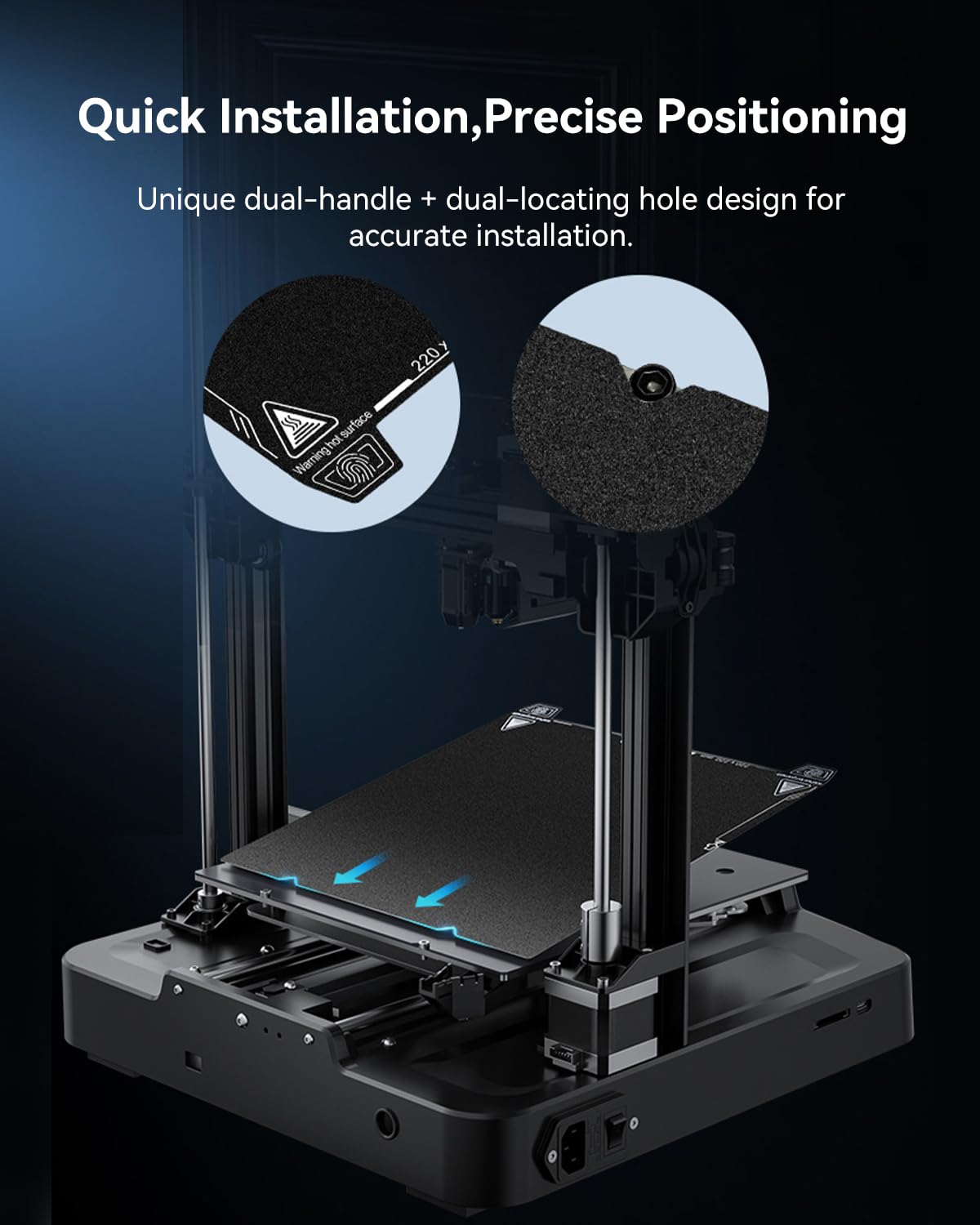 Creality K1 Max Stars Build Plate, Double-Sided Glossy PET + Textured PEI
