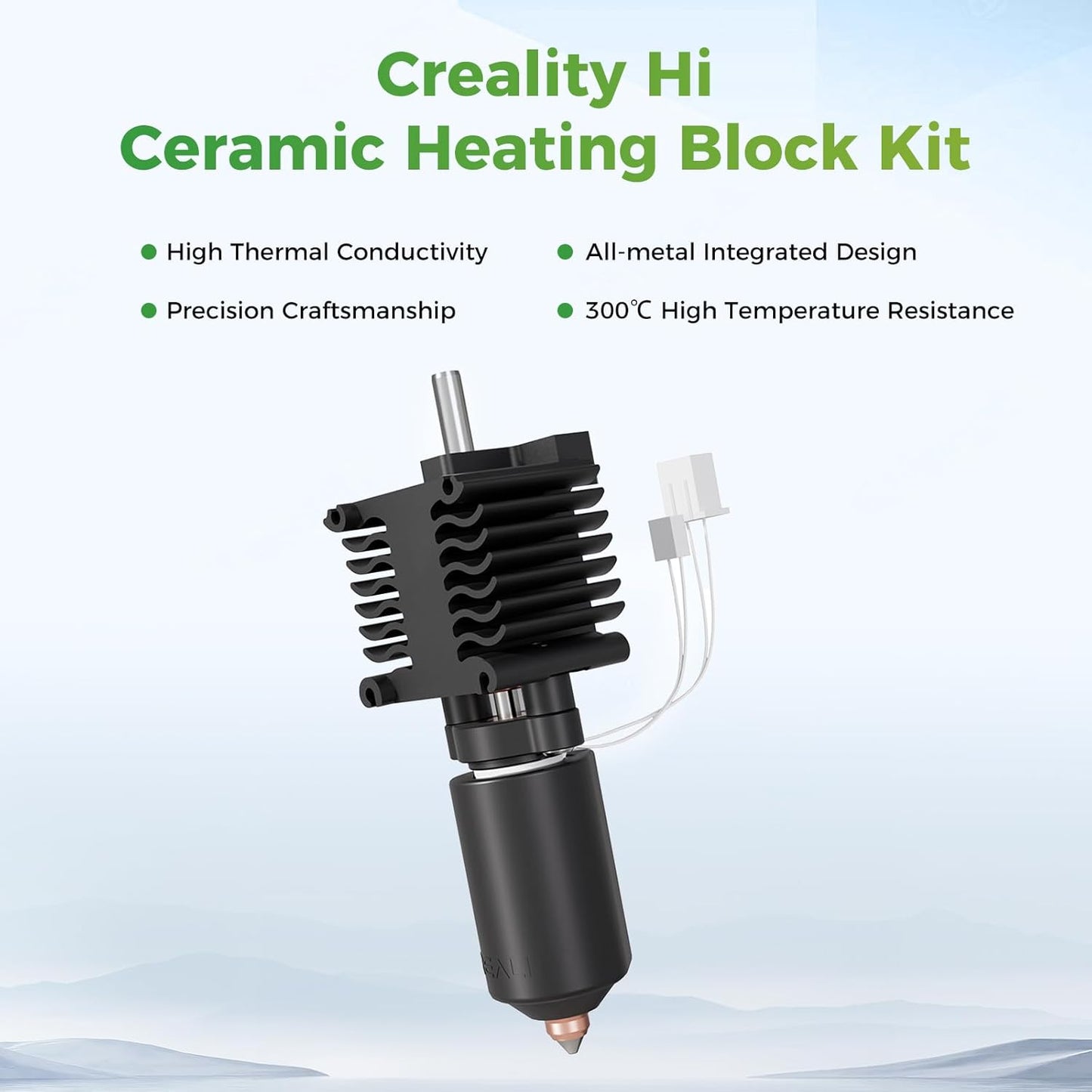 Creality Hi Hotend Kit, Upgrades Ceramic Heating Block Kit, All Metal Unicorn Quick Swap 3D Printer Nozzle