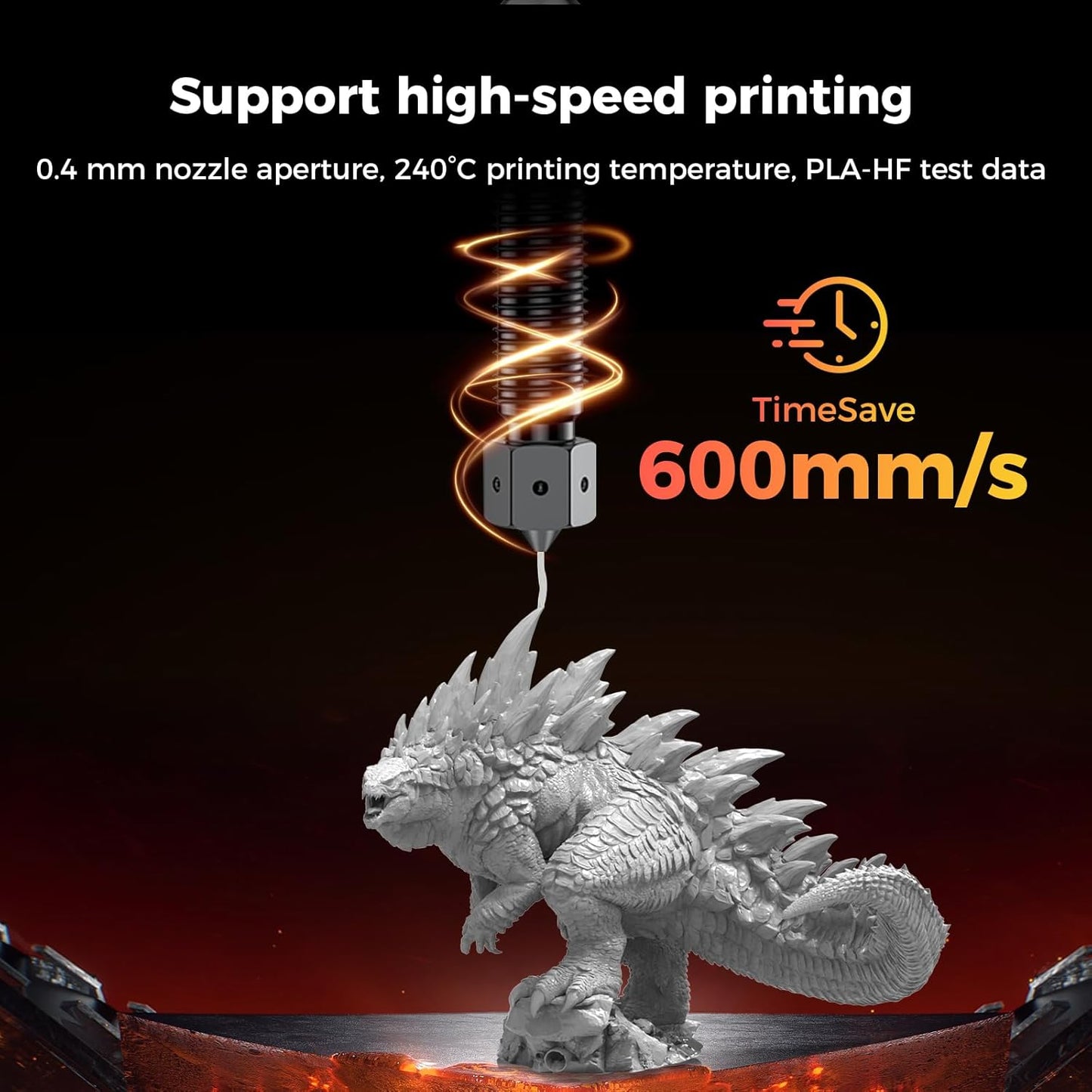 Creality Hi / K2/ K2 Pro/ K2 Plus Nozzle, Upgrade E3D Obxidian™ Extruder Hotend Nozzles, 0.4mm