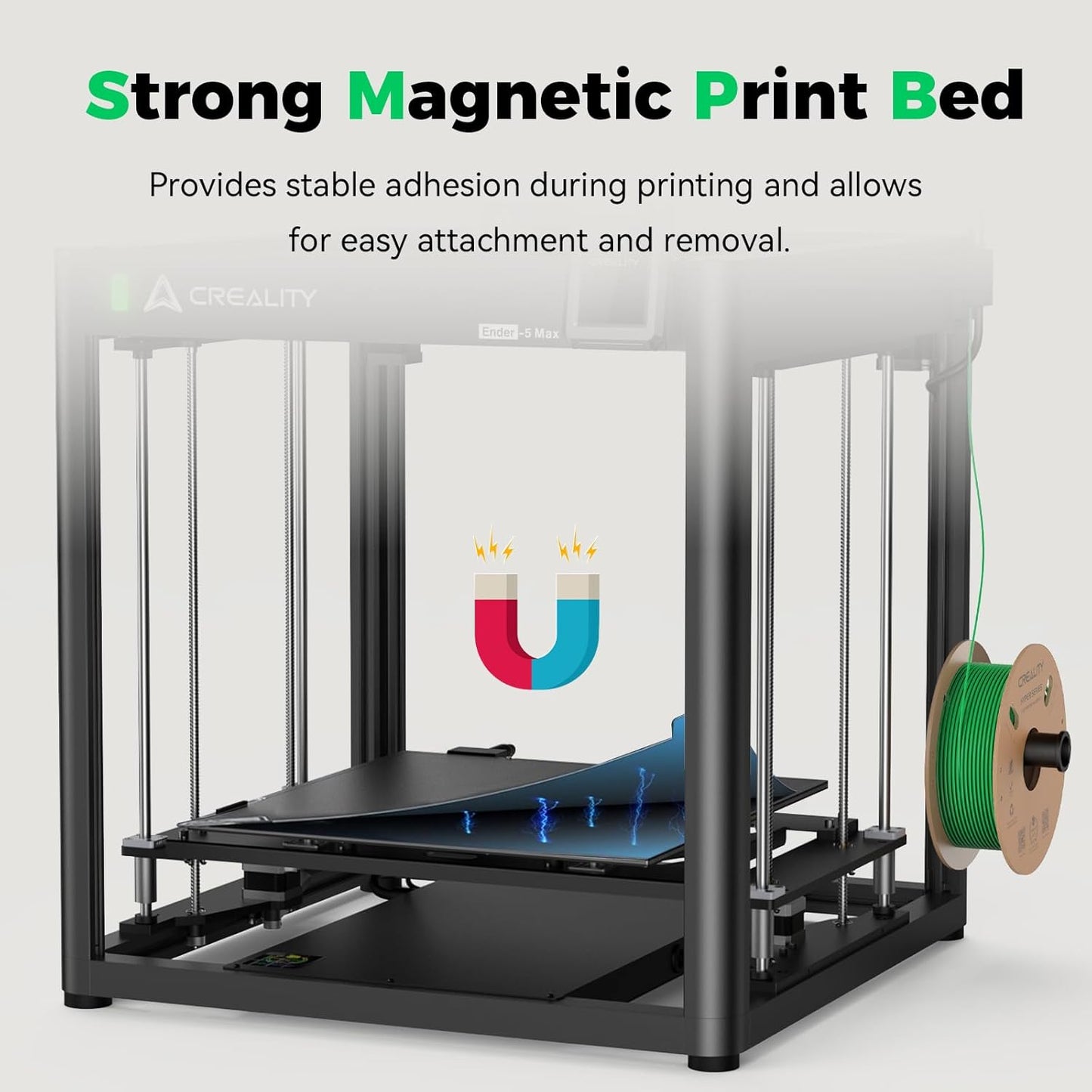 Creality Ender 5 Max 3d Printer Epoxy Resin Build Plate EP Coated Magnetic Steel Bed Plate