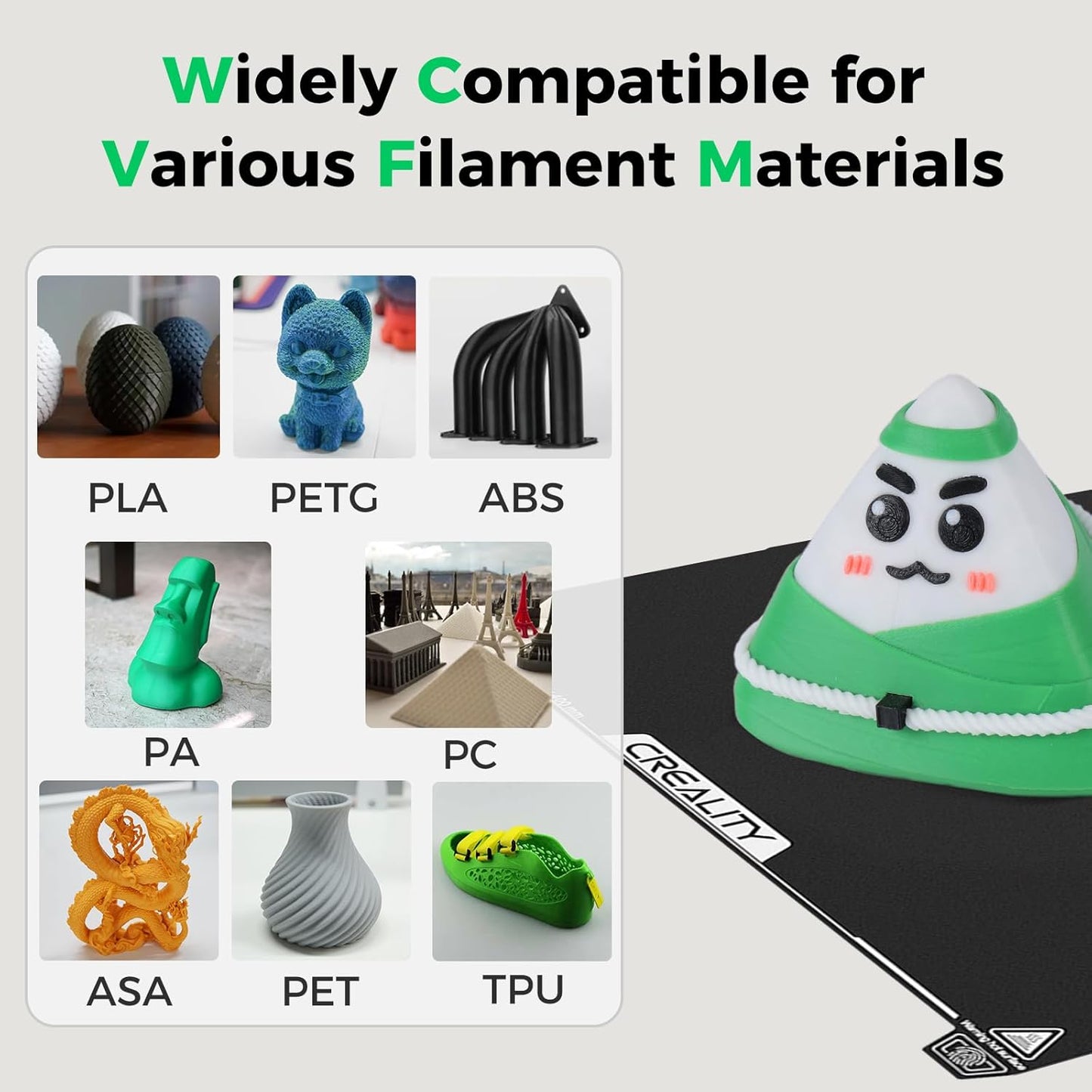 Creality Ender 5 Max 3d Printer Epoxy Resin Build Plate EP Coated Magnetic Steel Bed Plate