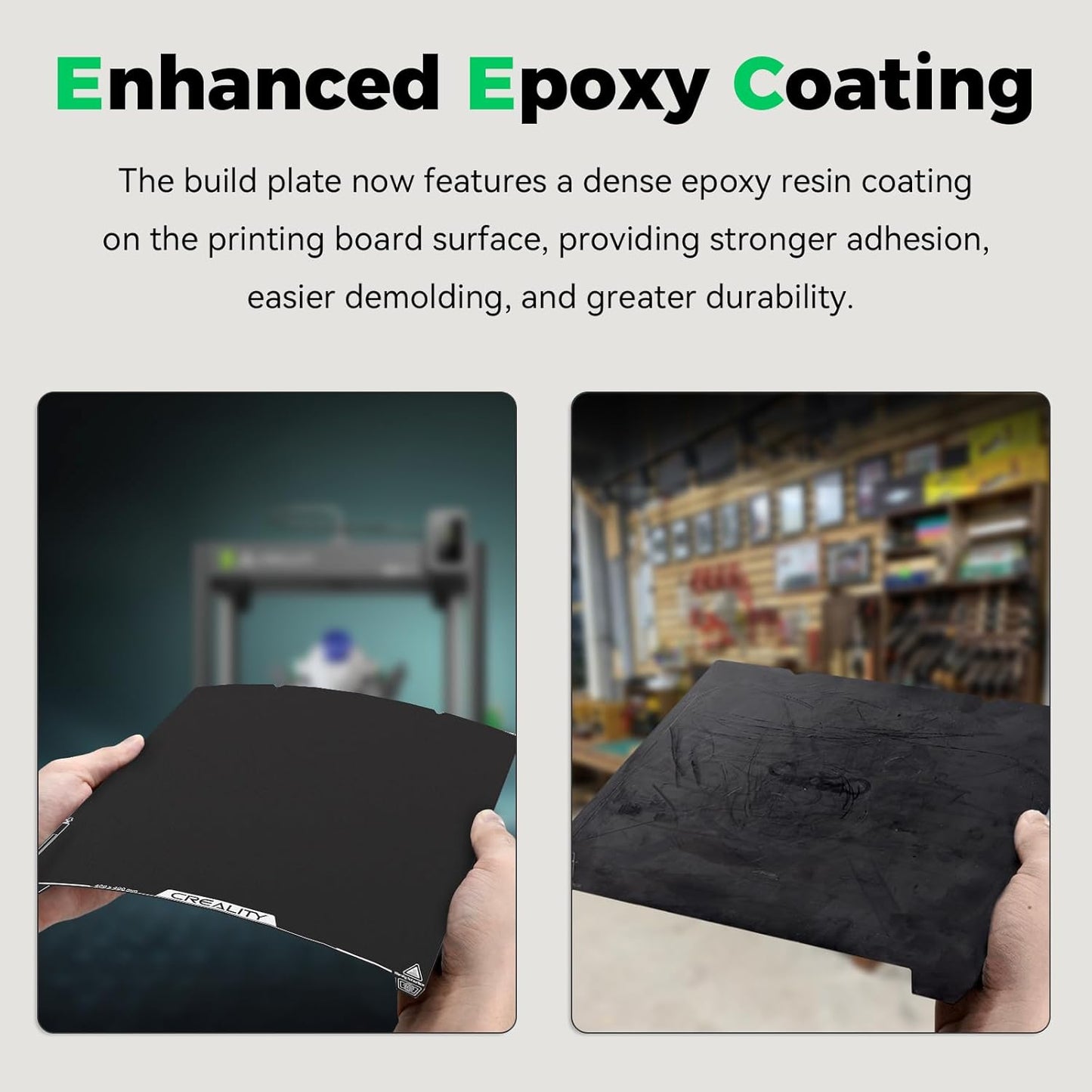 Creality Ender 5 Max 3d Printer Epoxy Resin Build Plate EP Coated Magnetic Steel Bed Plate