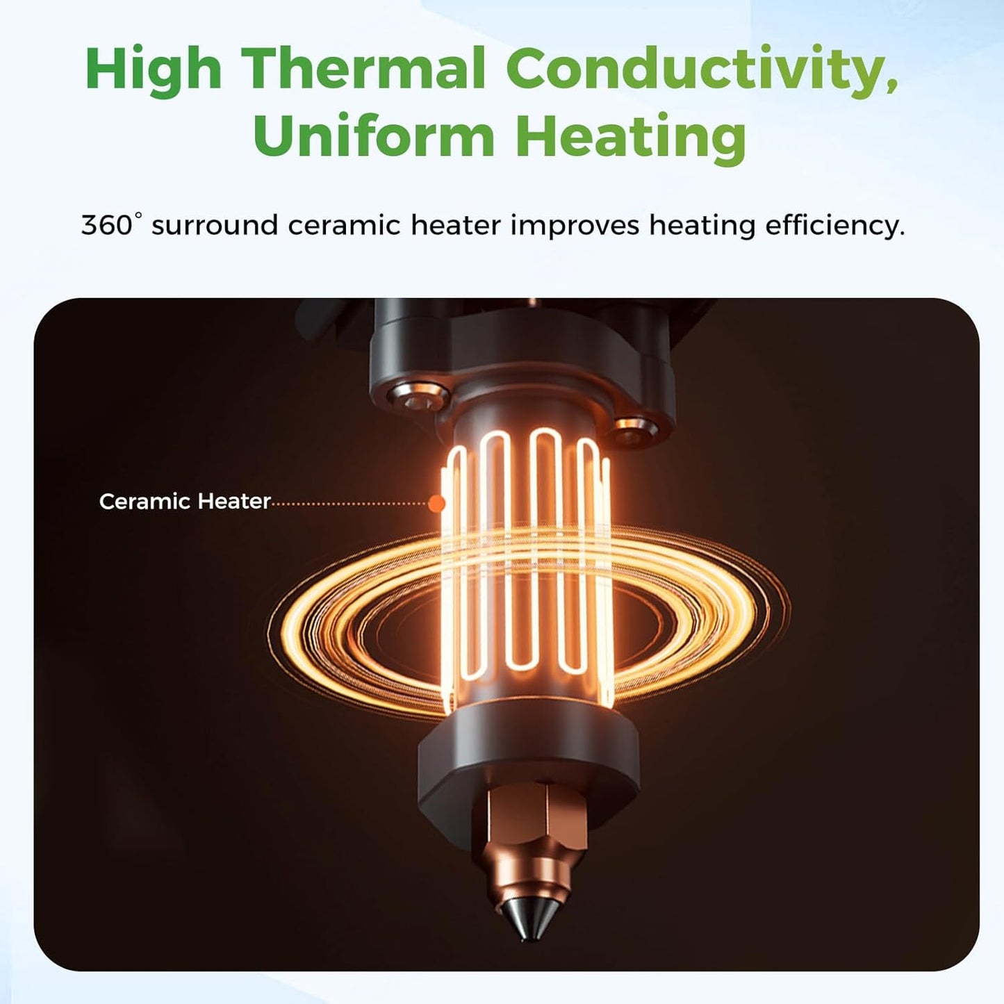 Creality Hi Hotend Kit, Upgrades Ceramic Heating Block Kit, All Metal Unicorn Quick Swap 3D Printer Nozzle