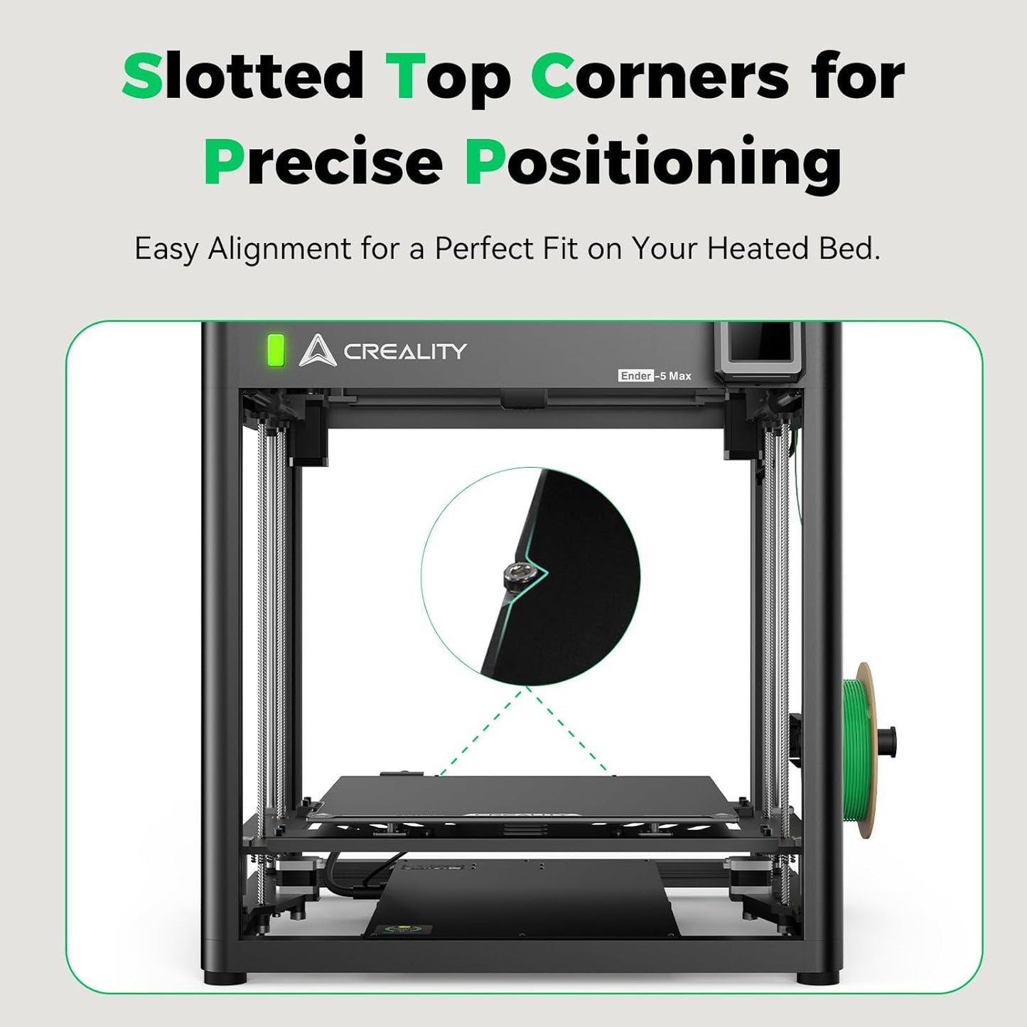 Creality Ender 5 Max 3d Printer Epoxy Resin Build Plate EP Coated Magnetic Steel Bed Plate