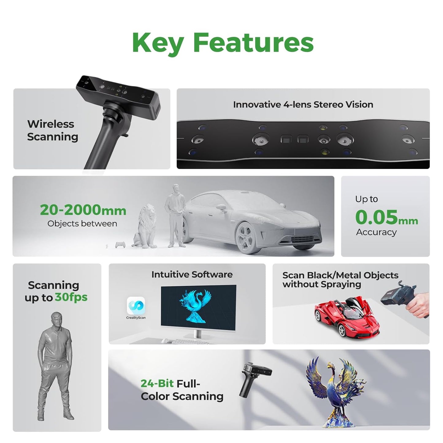 Creality 3D Scanner Otter Lite, Handheld Wireless Scanner Singapore