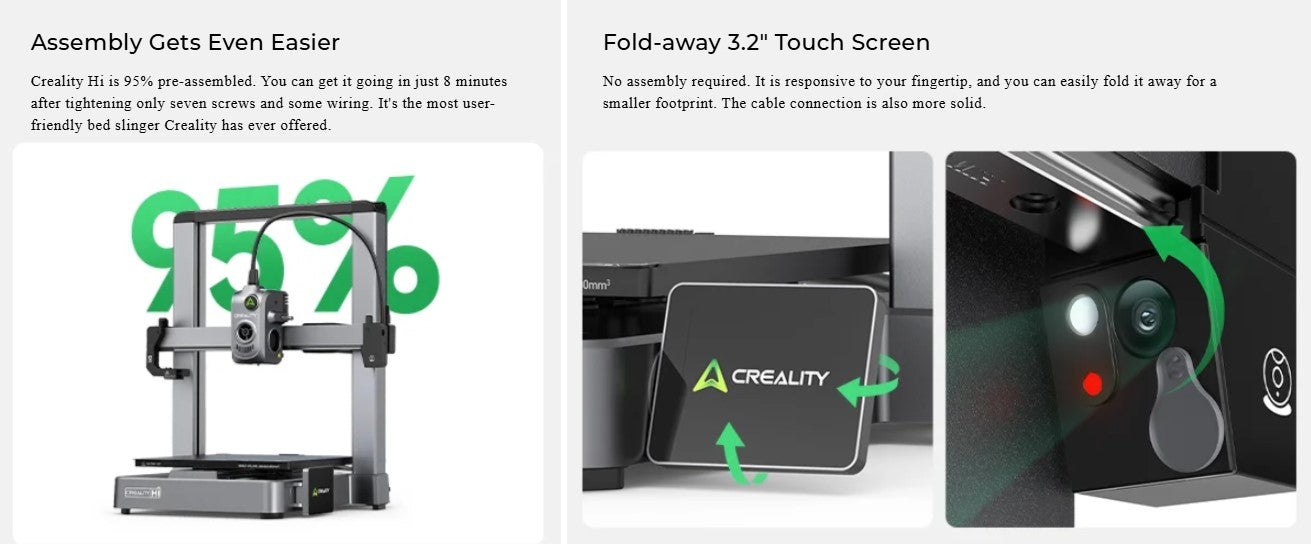 Creality Hi / Creality Hi Combo 3D Printer With CFS 260x260x300mm Singapore