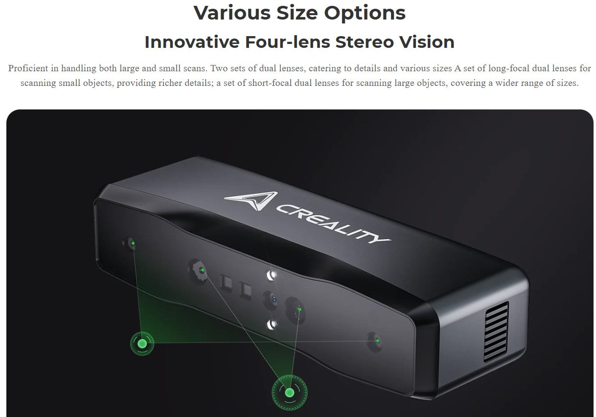 Creality 3D Scanner Otter Lite, Handheld Wireless Scanner Singapore