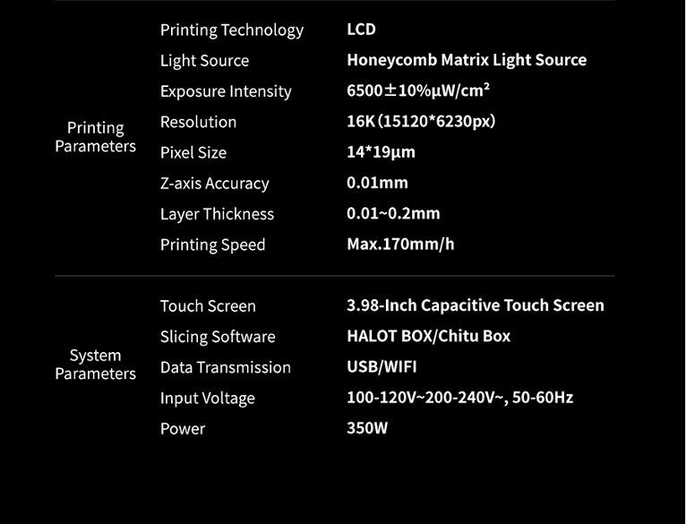 Creality HALOT X1 Combo 16k, Large Print 211x118x200mm Resin 3D Printer Singapore