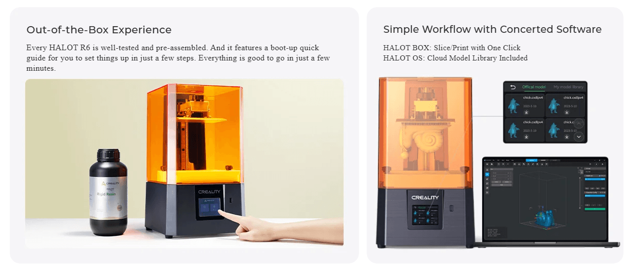 Creality HALOT R6 Resin 3D Printer Singapore