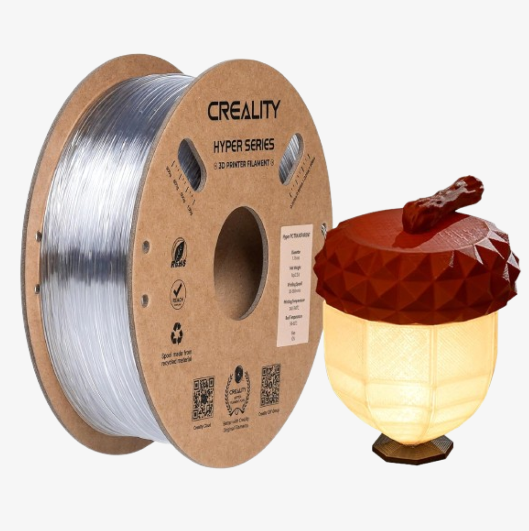 Creality Hyper PC Filament Transparent 1kg 1.75mm Singapore