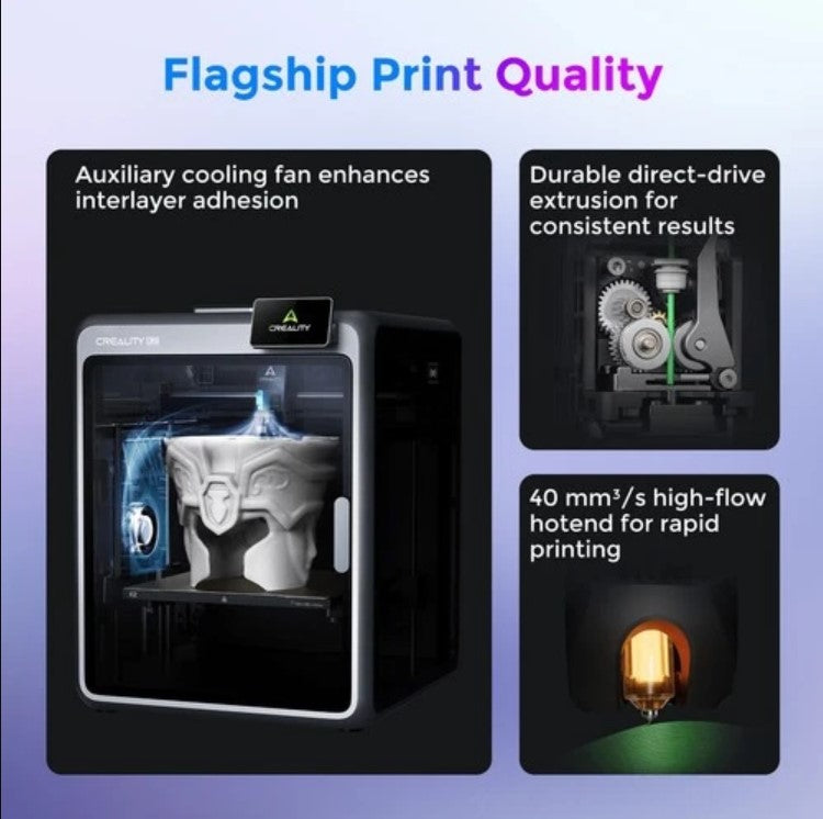 Creality K2 Combo 3D Printer 600mm/s Multi Color Printing Smart Auto Leveling Singapore