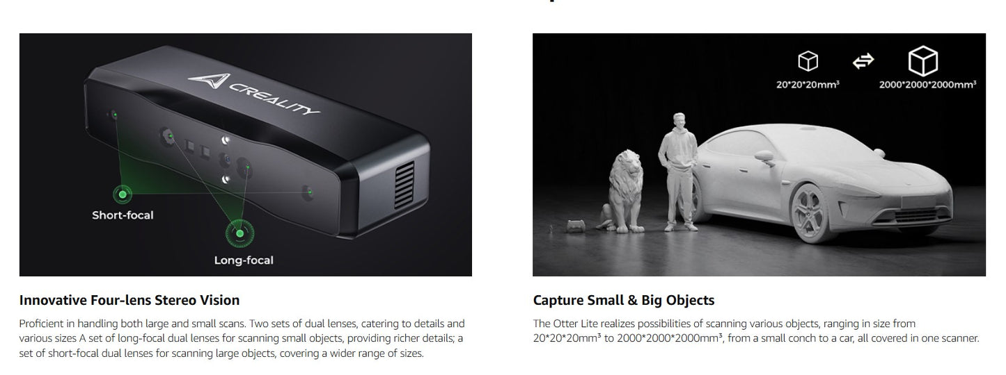 Creality 3D Scanner Otter Lite, Handheld Wireless Scanner Singapore