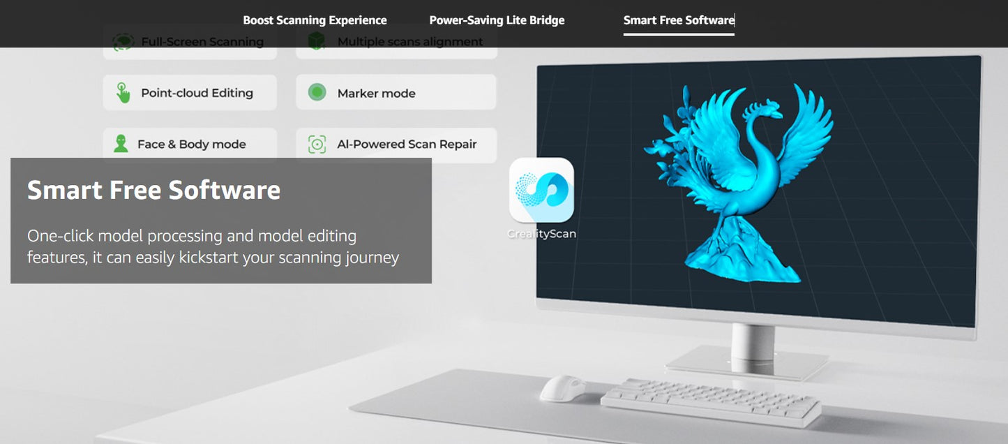 Creality 3D Scanner Otter Lite, Handheld Wireless Scanner Singapore