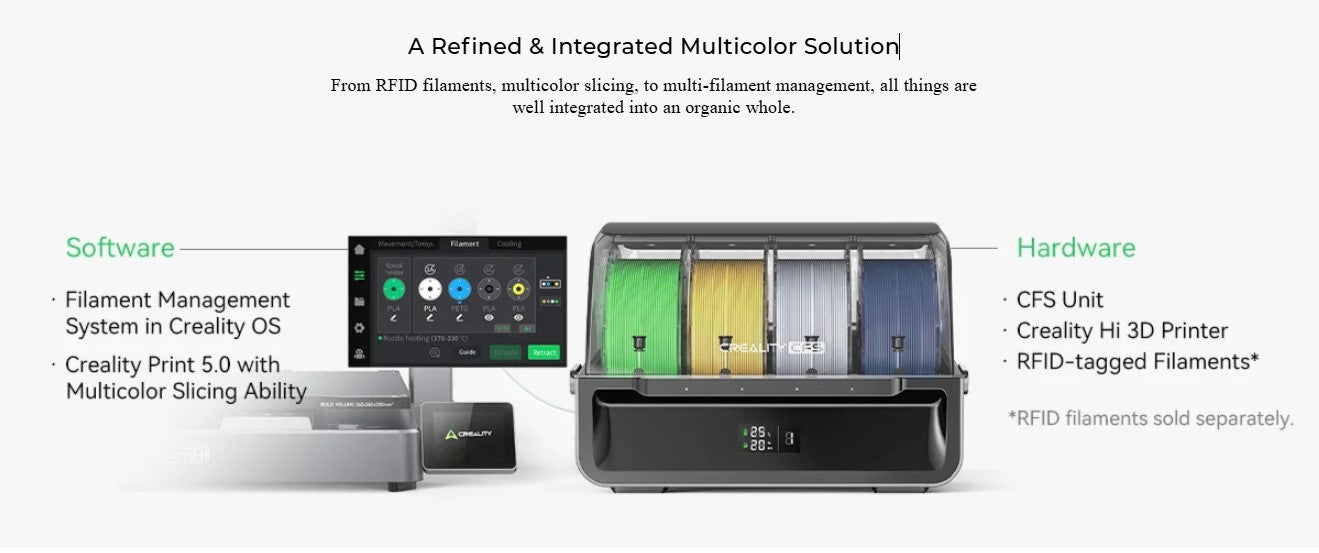 Creality Hi / Creality Hi Combo 3D Printer With CFS 260x260x300mm Singapore