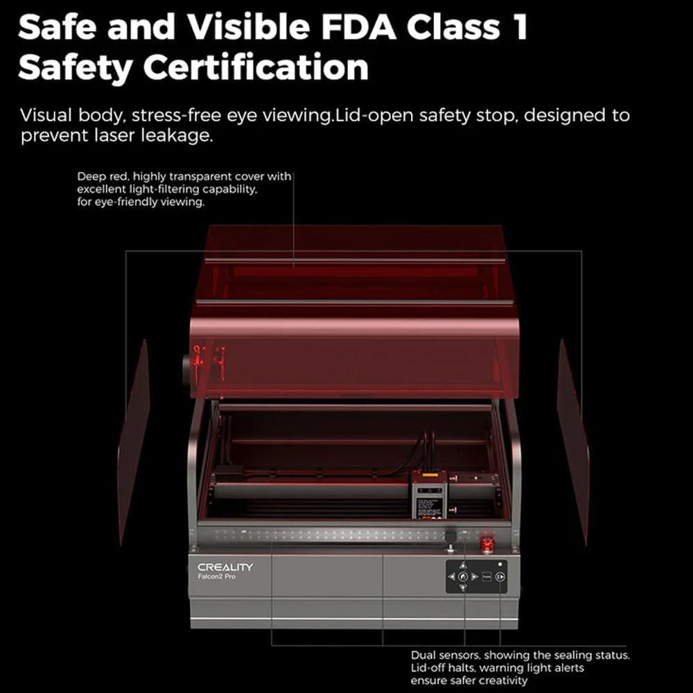 Creality Falcon 2 Pro 40W Enclosed Laser Cutter and Engraver - Creality Store