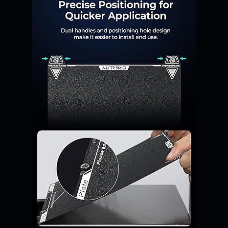 Creality K1C Texture PEI Build Plate Kit, 3D Printer Heat and Wear Resistance Textured PEI Spring Steel Plateform - Creality Store