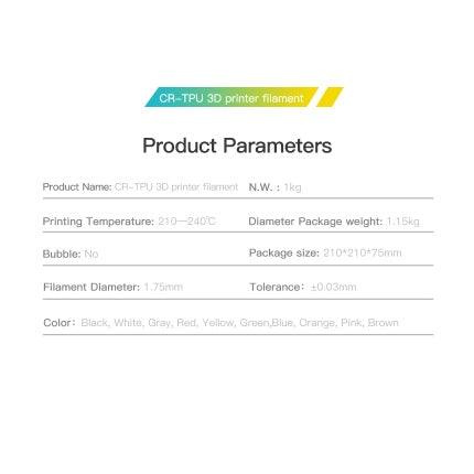 Creality TPU Filament 1.0Kg 1.75mm - Creality Store