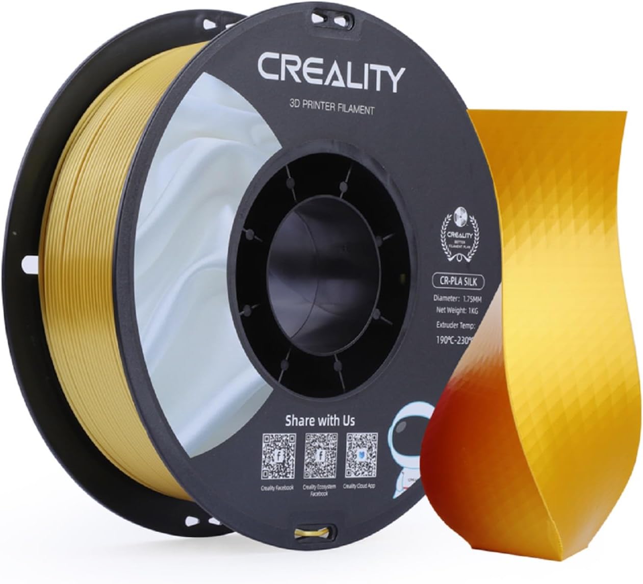 Creality Silk PLA 3D Printing Filament 1.0Kg 1.75mm Singapore