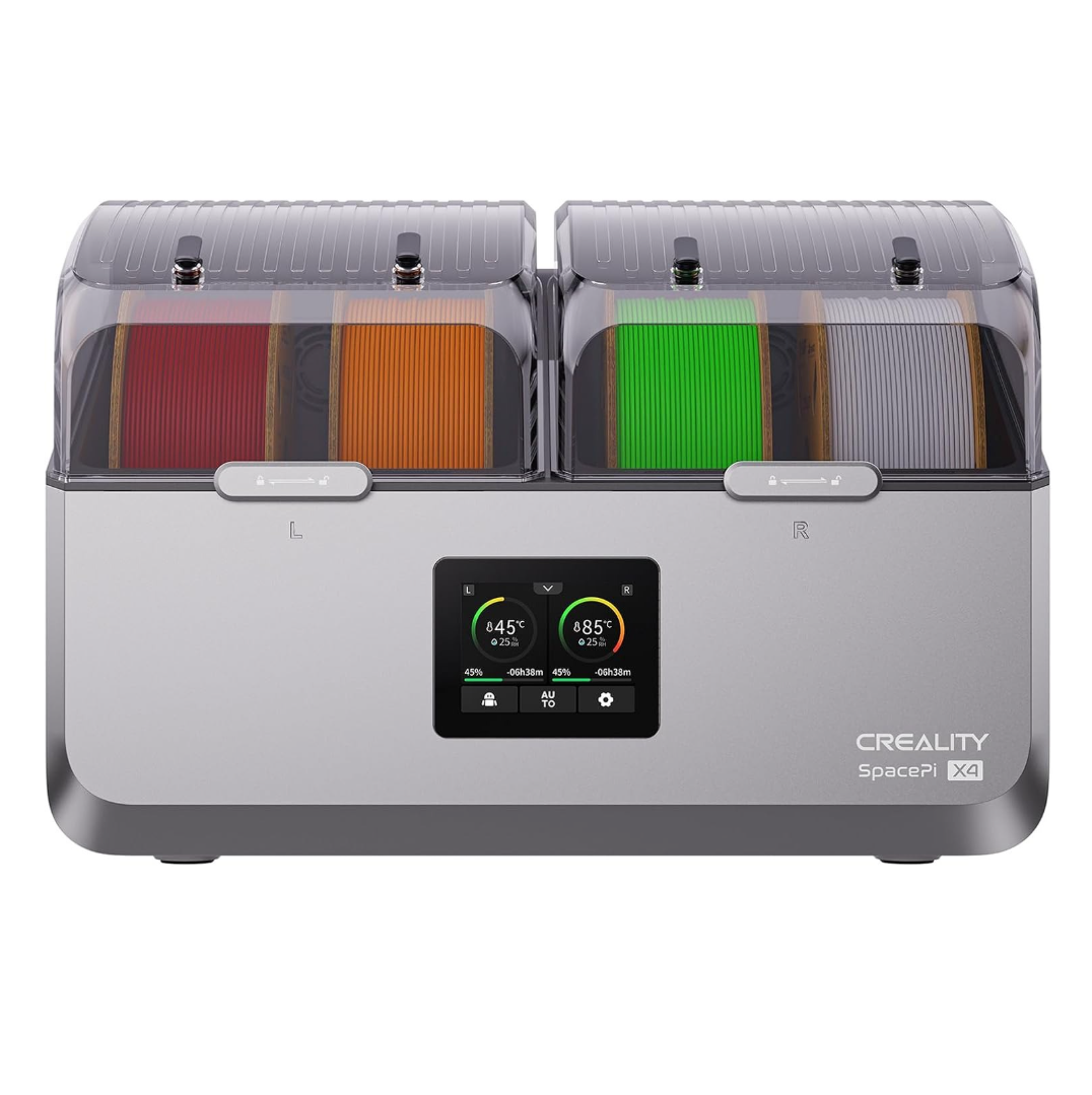 Creality Space Pi X4 Filament Dryer Box, 4-Spools 3D Printer Storage Box, Dual Heating Chambers