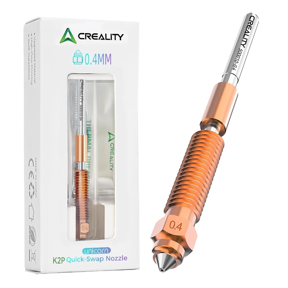 Creality K2 Plus , Creality Hi Nozzle ,Unicorn Quick-Swap Nozzle with Titanium Alloy Heat Break,Copper Alloy and Hardened Steel