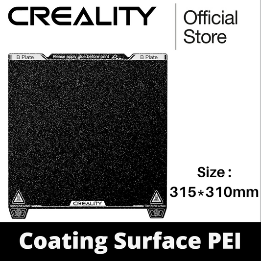 Creality K1 Max Smooth PEI Build Plate Kit, Flexible Spring Steel Platform with Smooth PEI Surface and Magnetic Bed for K1 Max 315x310mm