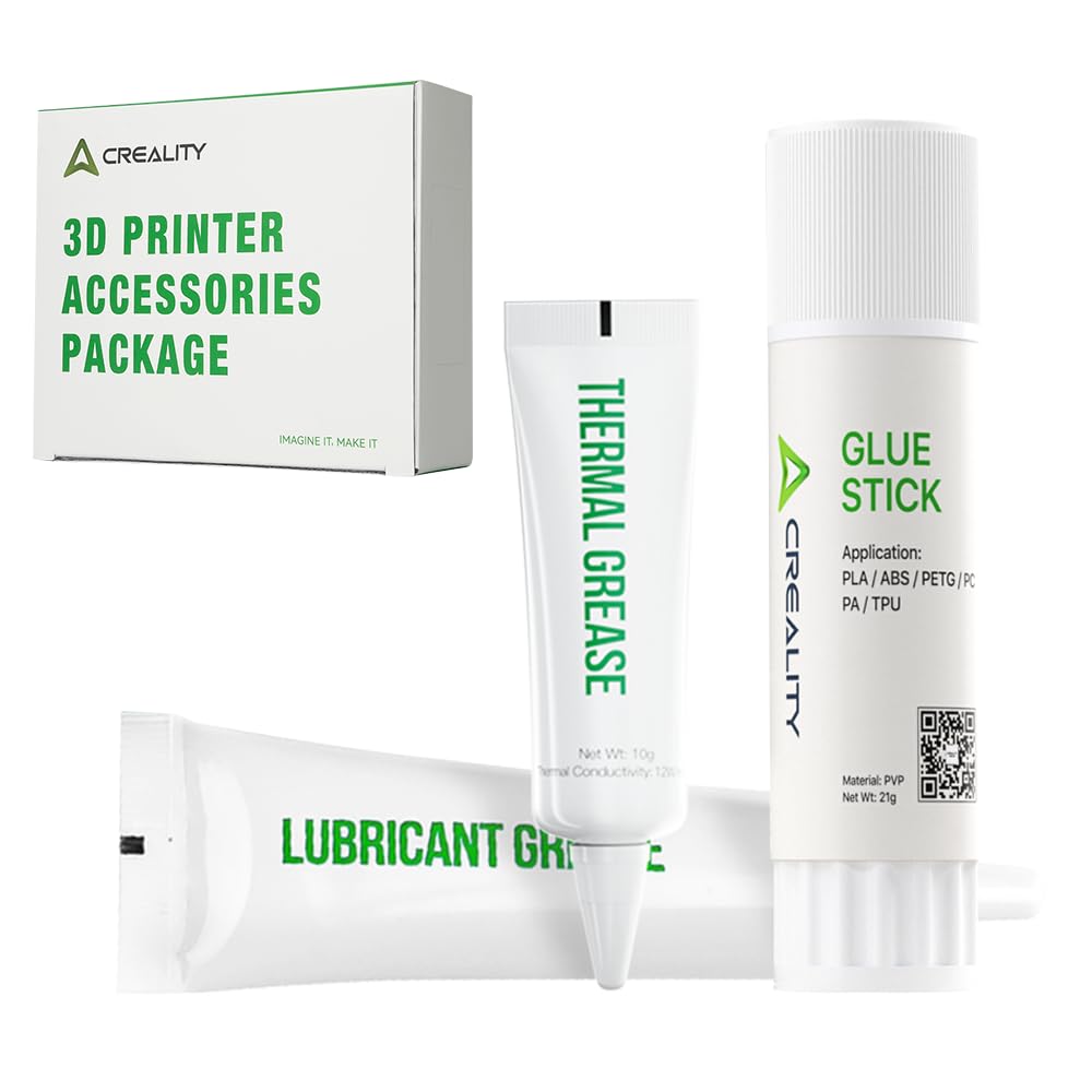 Creality 3D Printer Accessory Pack, 3D Printer Glue Stick + Thermal Grease + Lubricant Grease Maintenance Tools