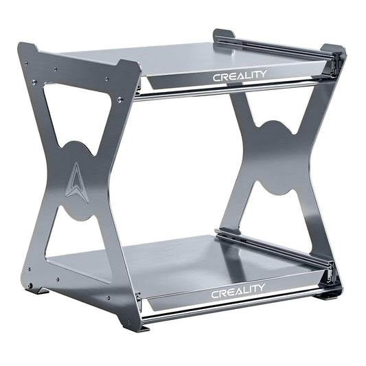 Creality Official CFS Workstand, Space-Saving Dual-Layer Pull-Out Shelves, 15kg Capacity per Layer with Metal Damping Slides, Quick-Accessing Anodizing Process Bracket for Filament Dryer & CFS Storage