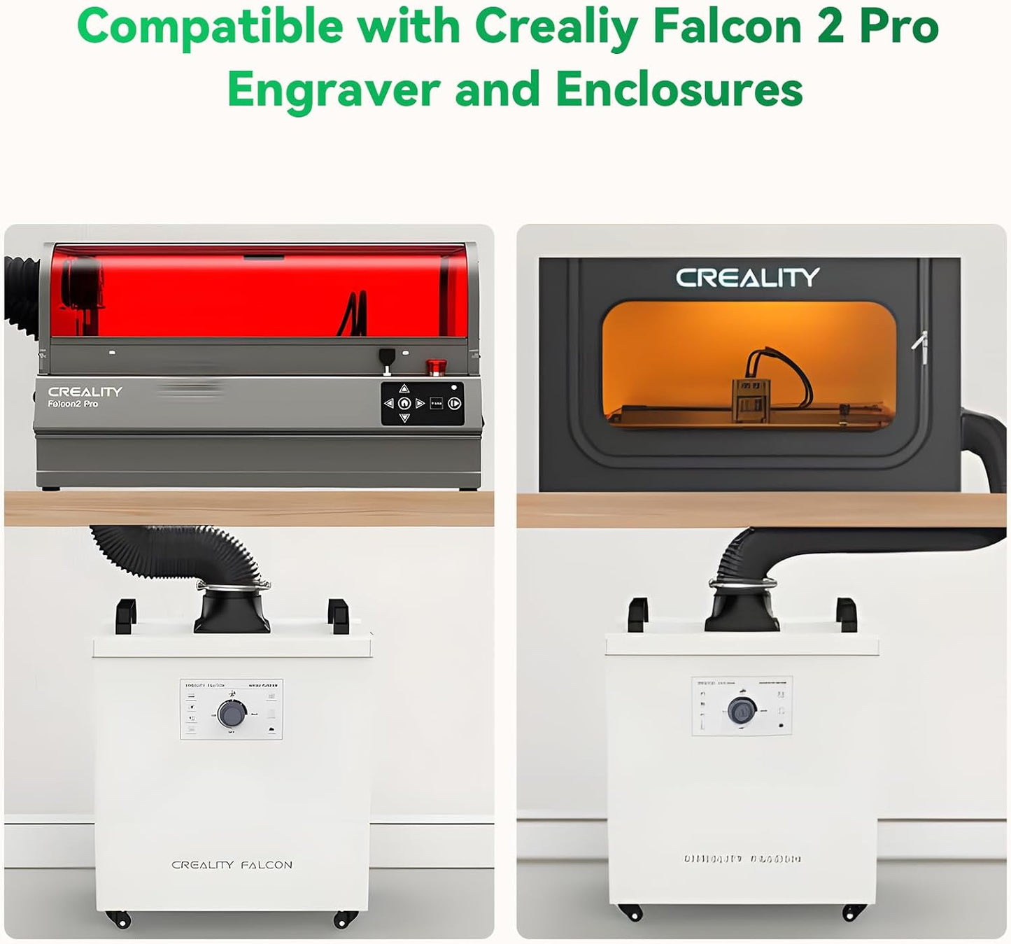 Creality Smoke Purifier for Laser Engraver, Fume Extractor for Most Laser Enclosure