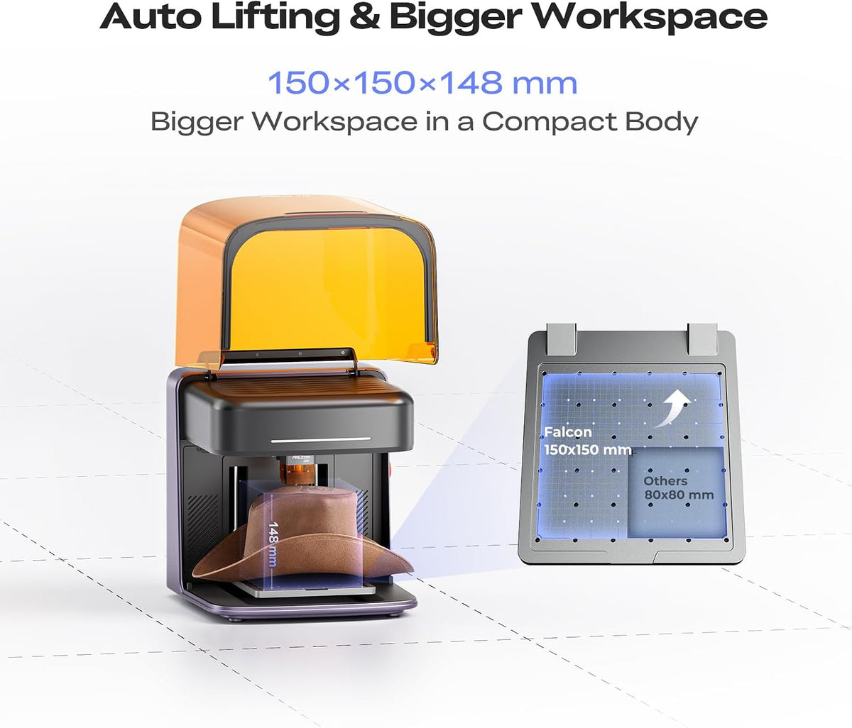 Creality Falcon A1C 10W AI Laser Engraver with AI Camera, Class 1 Laser Engraving Machine