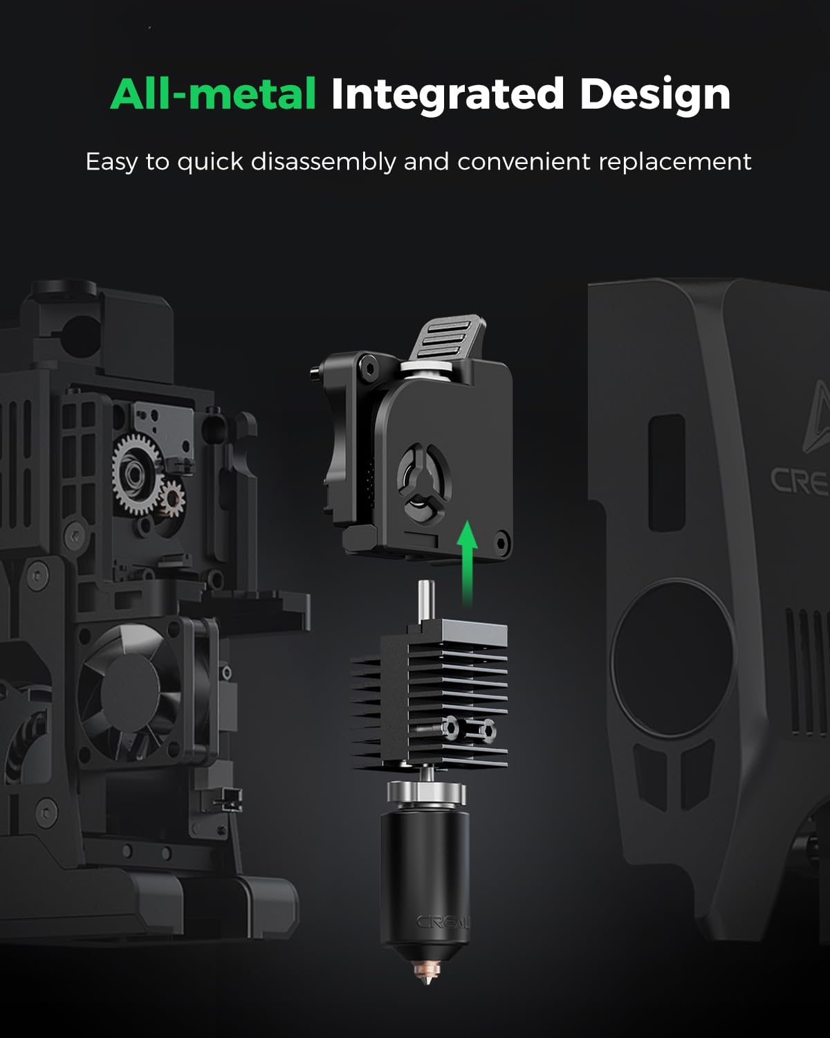 Creality K2 / K2 Pro Ceramic Heating Block Hotend Kit, with Quick-swap Nozzle Kit