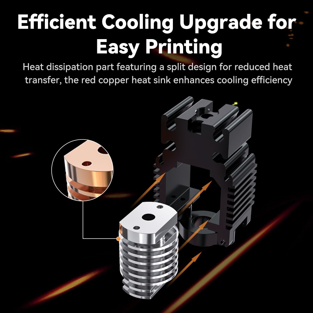 Creality Ender 3 V3 SE/Ender 3 V3 KE Hotend Upgrades Kit, 3D Printers Ceramic Heating Block with Quick-Swap Nozzle, Supports 300°C High Temperature, 600mm/s High-Speed