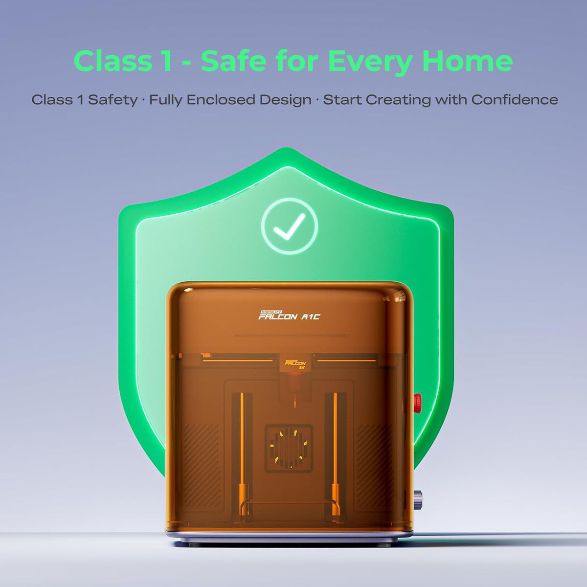 Creality Falcon A1C 10W AI Laser Engraver with AI Camera, Class 1 Laser Engraving Machine