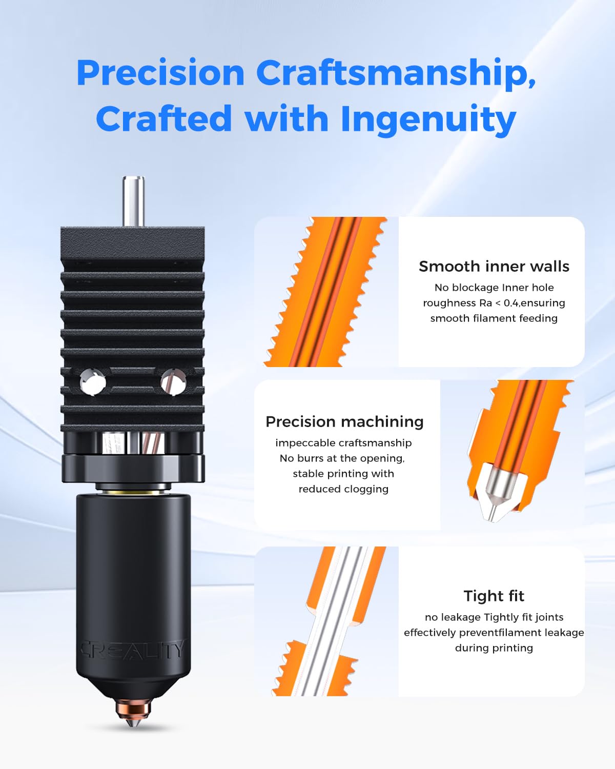 Creality K2 Plus Ceramic Heating Block Kit,  All-Metal Unicorn Quick Swap Nozzle Kit, High Temperature Resistant