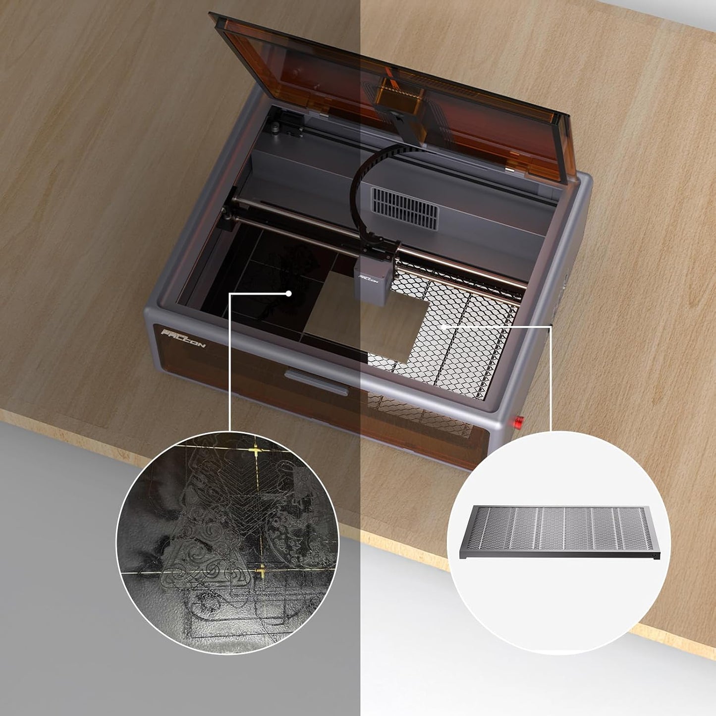 Creality Honeycomb Working Table, 460 * 346mm Honeycomb Working Bed for Falcon A1 / A1 pro