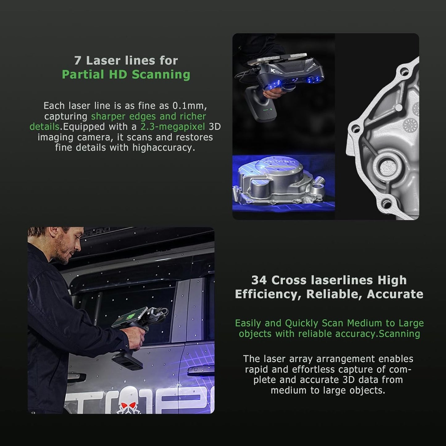 Creality Upgraded Raptor X 3D Scanner