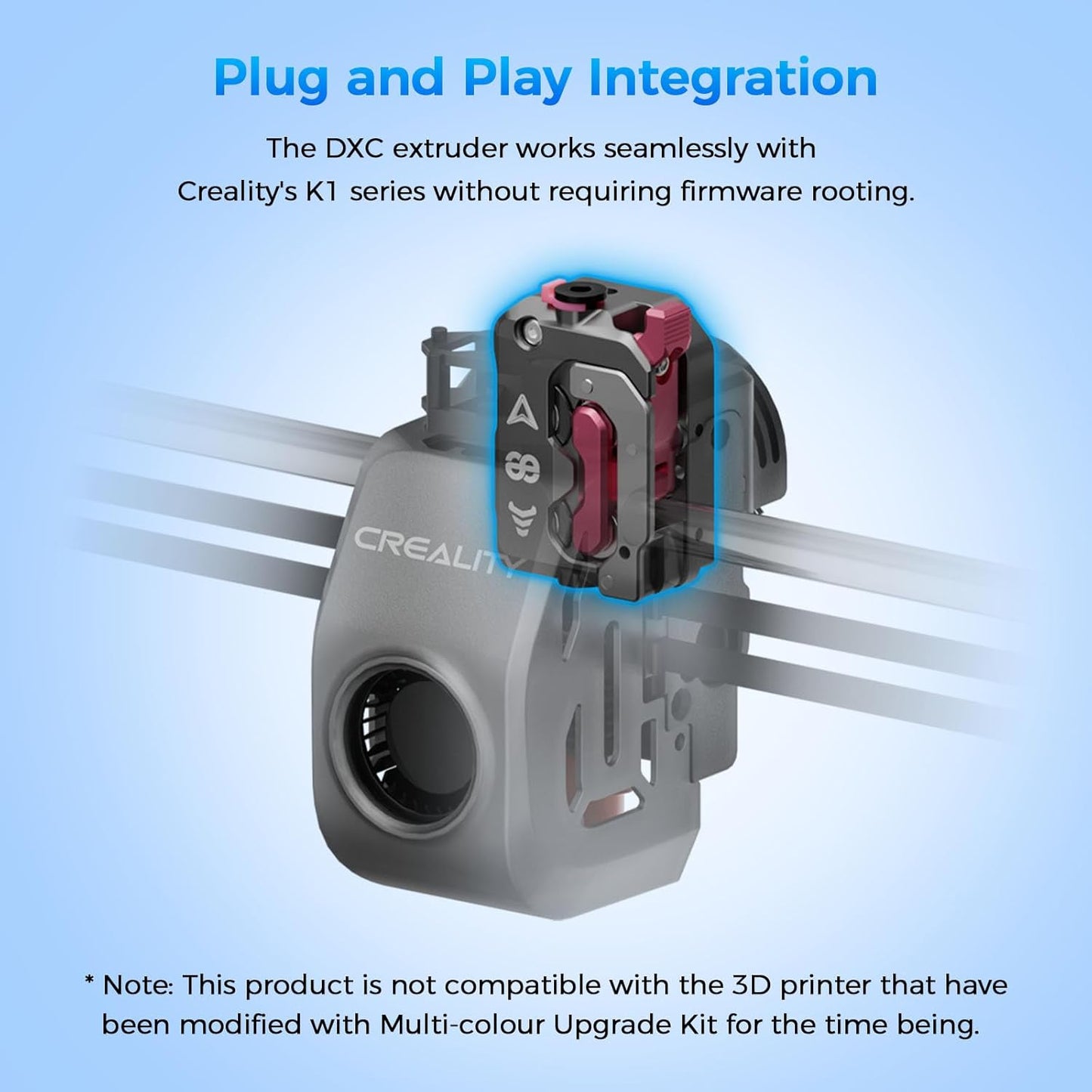 Creality DXC Extruder, K1 SE/K1C/K1/K1 Max Upgrade Extruder Kit with Smart Filament Break Detection, K1 Series Dual Gear Feeding Extrusion