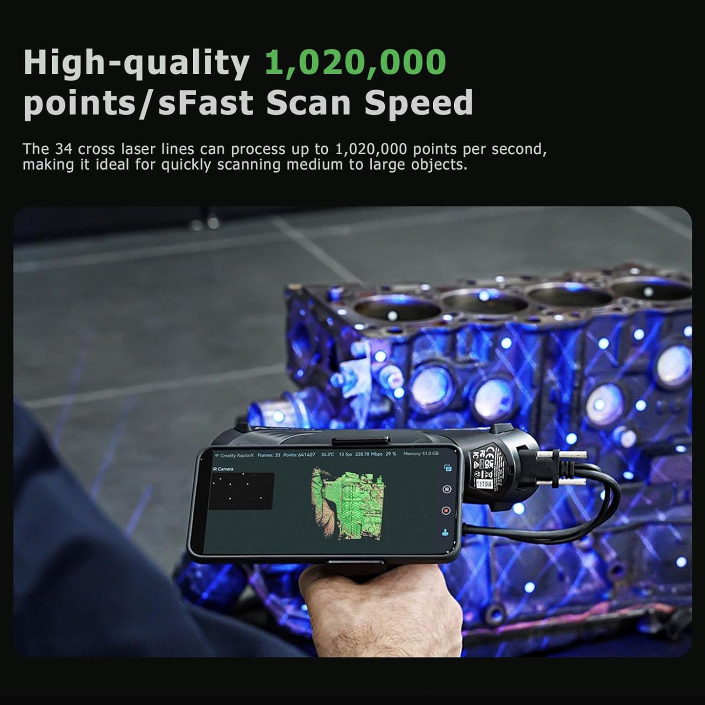 Creality Upgraded Raptor X 3D Scanner