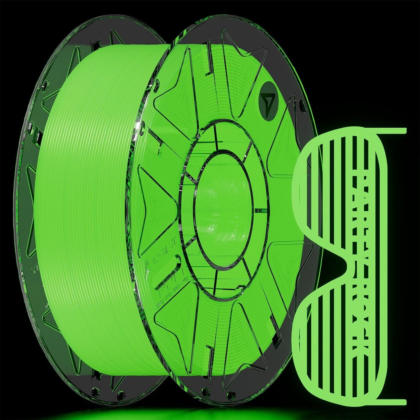 Creality Hyper Luminous PLA Filament 1.75mm 1KG, Glow in The Dark Filament for 3D Printers, Bright Long-Lasting Glow,