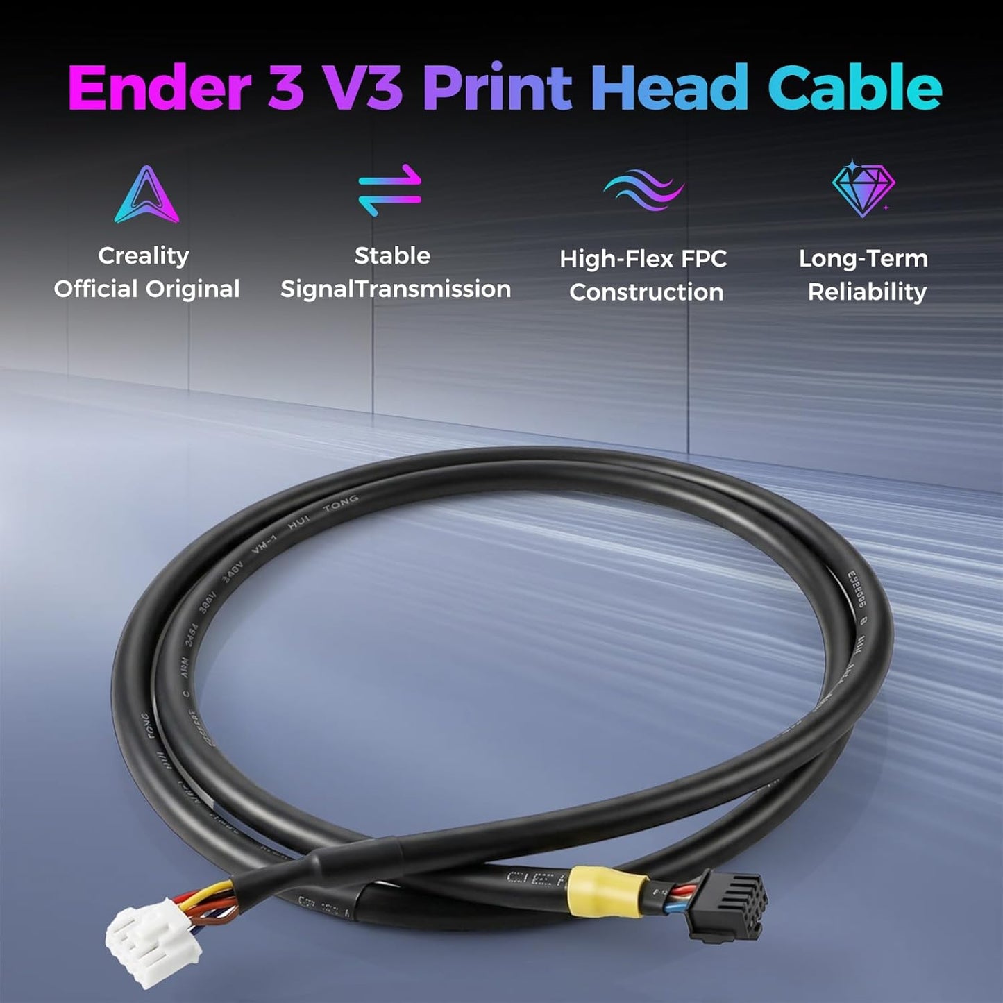 Creality Ender 3 V3 Print Head Cable, Hotend Mainboard Connector Wire,  Replacement Hotend Adapter Cable