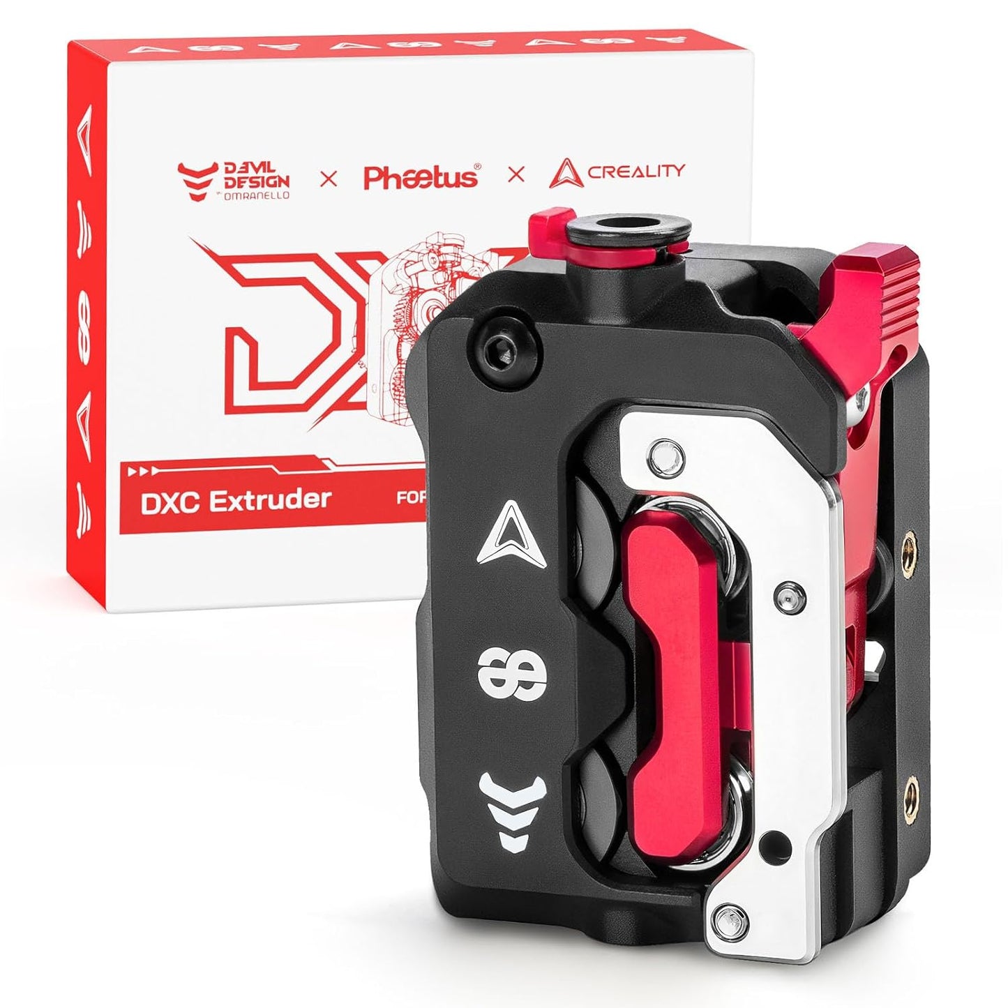 Creality DXC Extruder, K1 SE/K1C/K1/K1 Max Upgrade Extruder Kit with Smart Filament Break Detection, K1 Series Dual Gear Feeding Extrusion