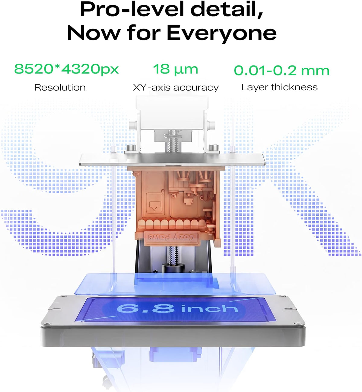 Creality HALOT-X1 Neo Resin 3D Printer 9K Print 153x77x160mm Singapore