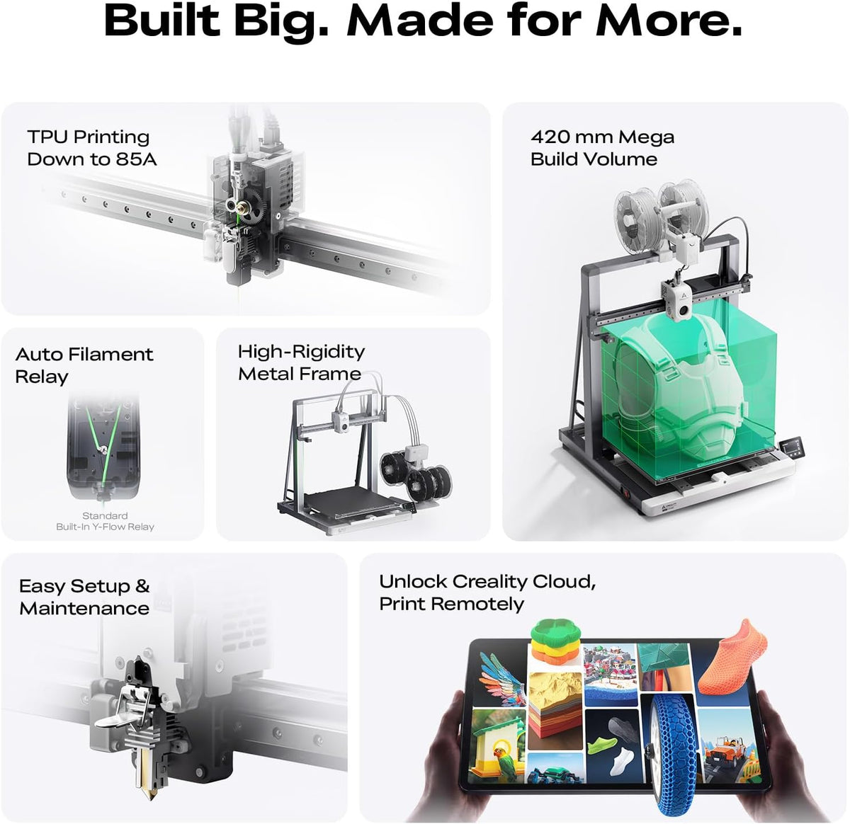 Creality Ender 3 V3 Mega Large-Format 3D Printer, 420mm Build Volume