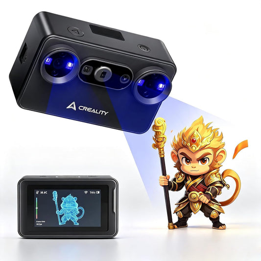 Creality Pika 3D Scanner Dual 7-Line Blue Laser & NIR Light, 0.03mm Precision