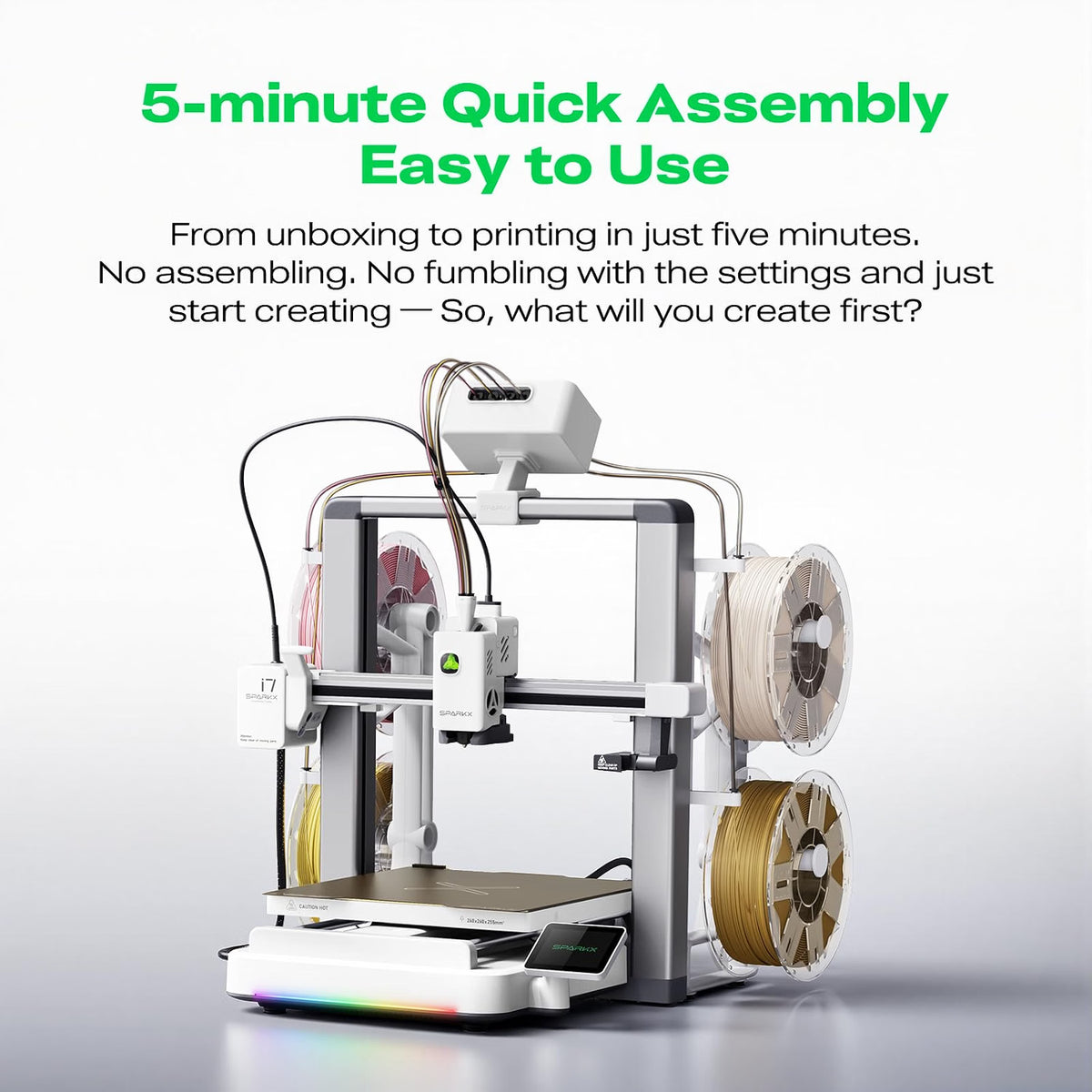 Creality SPARKX i7 Nano Combo 3D Printer, Multi Color High Speed Printer
