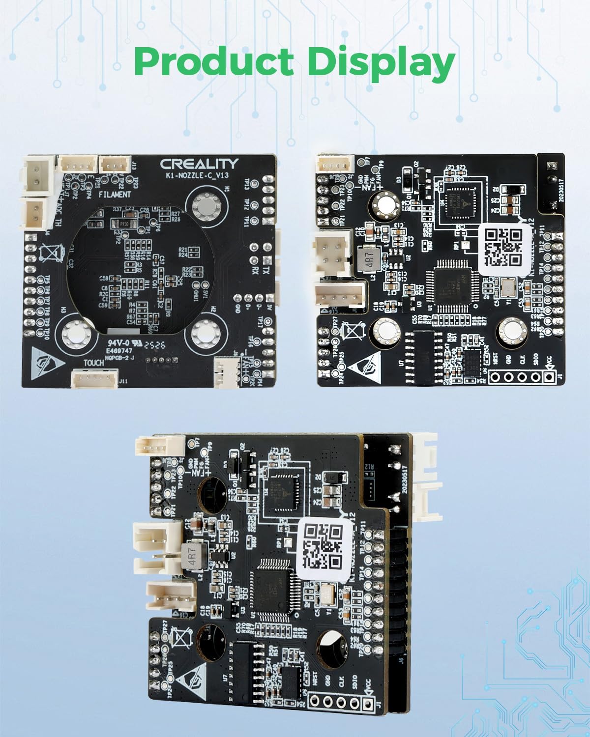 Creality K1 series PCBA Adapter Board Hotend Toolhead PCB Module for K1/K1 Max/K1C/K1 SE Replace Upgrade New Version